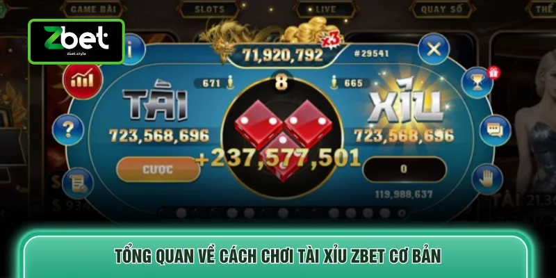 Tổng quan về cách chơi tài xỉu ZBET cơ bản